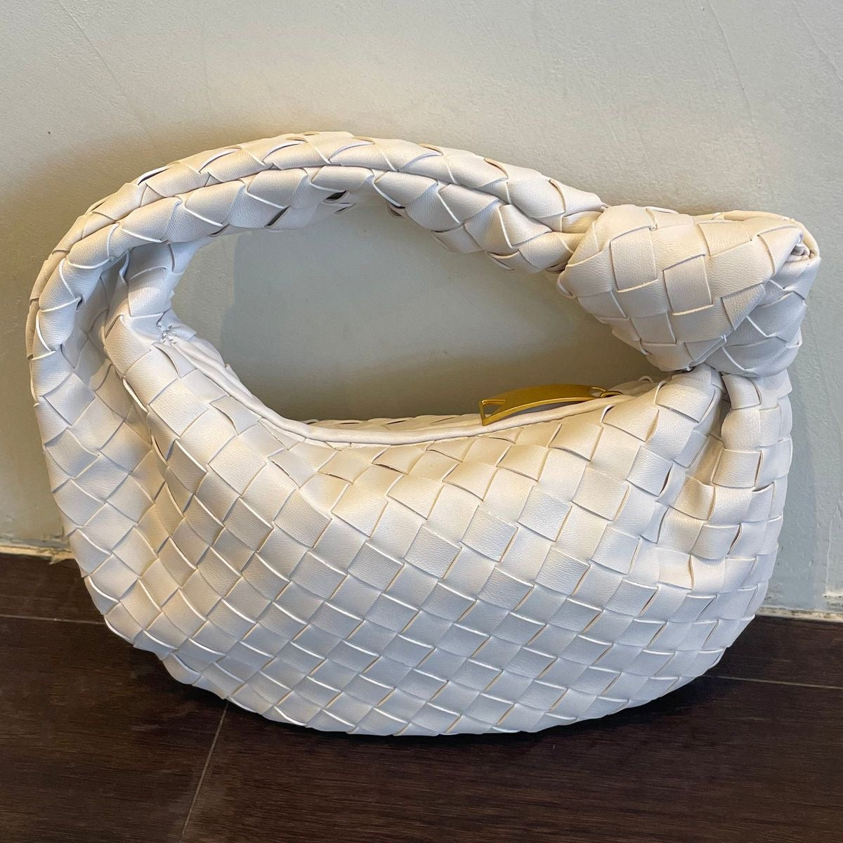 Vegan Leather Woven Bag