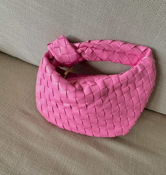 Vegan Leather Woven Bag