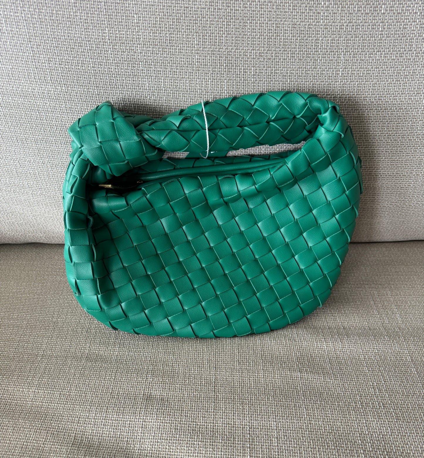 Vegan Leather Woven Bag