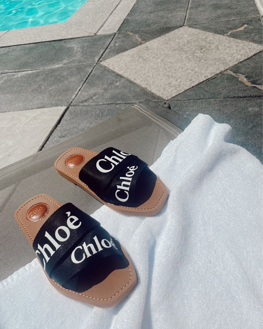 Women's Chloe Slides, Fashion Trendy Footwear, Holiday Beach Sandal