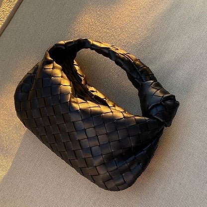 Vegan Leather Woven Bag